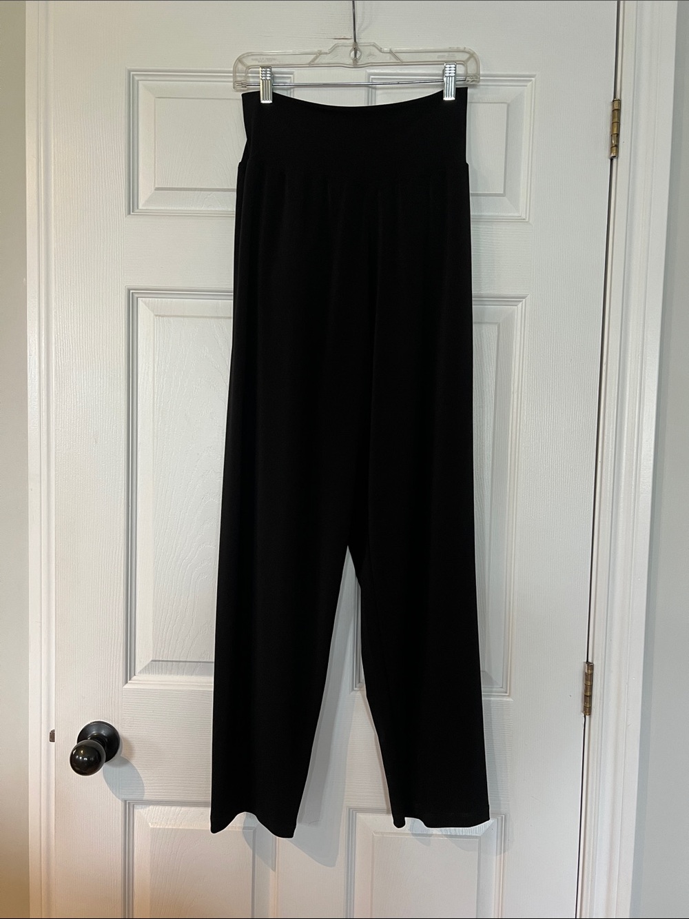 High-Kim & Co Waist Black Wide-Leg Pants for Women